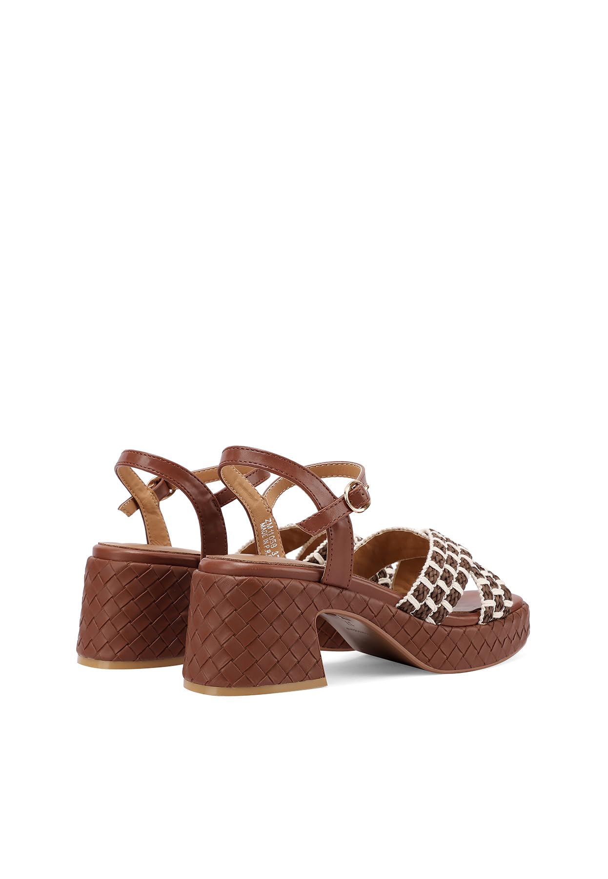QUEEN HELENA Sandali Donna a Fascia Incrociata con Tacco Largo ZM11058