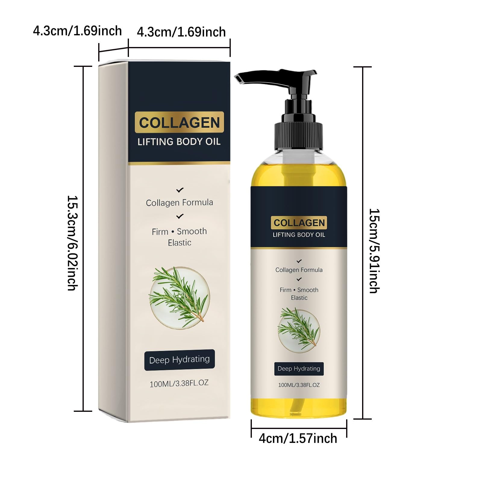 Olio per il corpo al collagene per rassodare la pelle flaccida, olio idratante dopo la doccia, oli idratanti al collagene per pelli secche e mature, oli rassodanti leggeri, non grassi, ad assorbimento