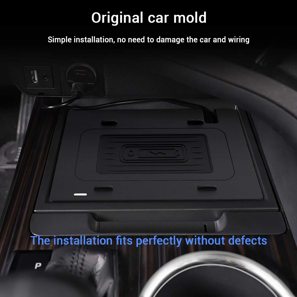 Samochód Qi Bezprzewodowy Czujnik Indukcji, dla, for Toyota, Camry 2018 2019 2020 Szybka Ładowarka Pojazd Automatyczne Szybkie