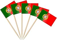 Vista 40 de AhfuLife 200 palillos de dientes con bandera colombiana, palillos de cóctel, mini adornos de bandera colombiana para cupcakes para Copa del Mundo