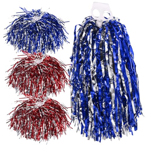 ibasenice Cheerleading Hand Flowers Pom Poms Bulk Set Compact Props for Daily Sports Cheer