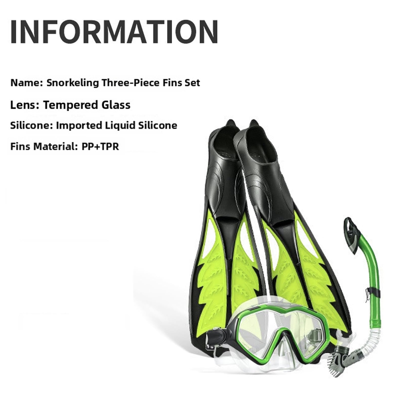 Dilwe Ensemble de Plongée en Apnée pour Adultes, Kit de Plongée avec Masque Anti-Fuite pour L'exploration sous-Marine et la Natation