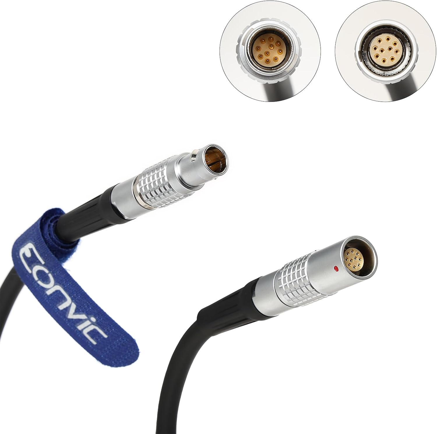 Eonvic B&K Type 2250 1B 10 Pin Female to 10 Pin Male Microphone Preamplifier Cable (1M)