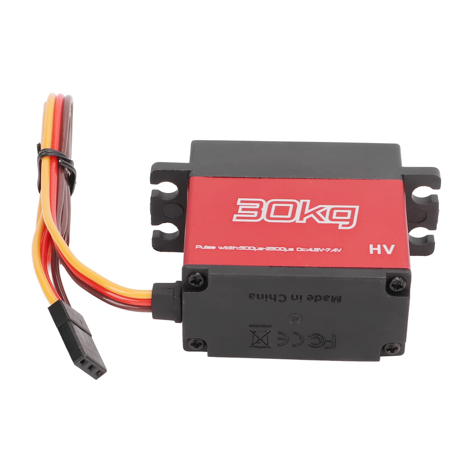 4PCS High Torque RC 30KG Digital Servo Wasserdichter Aluminiumlegierungs-Metallgetriebe-Lenkmotor mit 25T Servoarm für 1/10 RC Car Truck Buggy