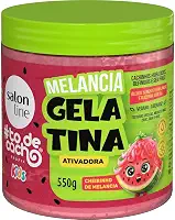 Salon Line, Gelatina Ativadora, #TodeCacho Kids, Melancia, Vegano - Para Cabelos Ondulados, Cacheados e Crespos, 550g