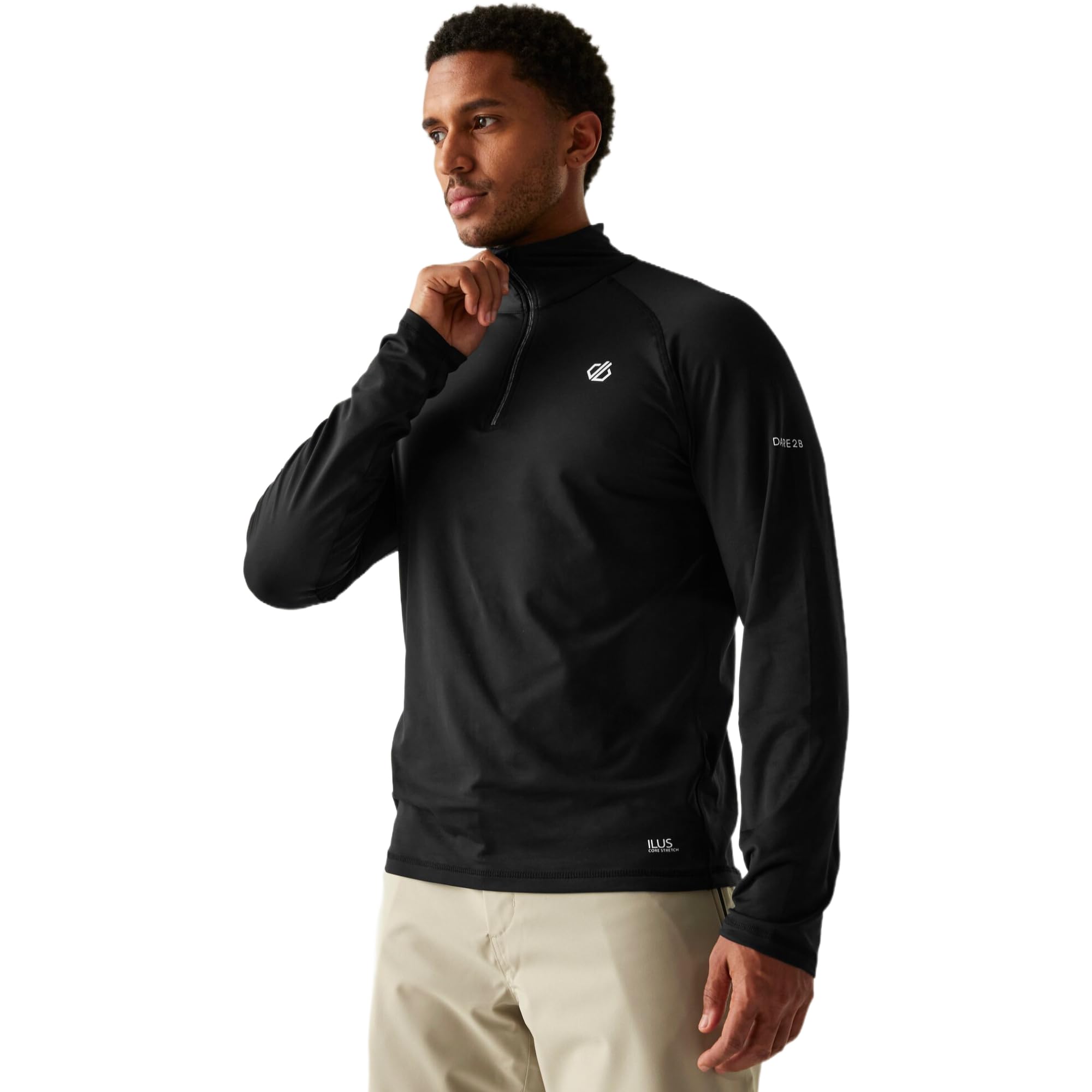 Dare 2B Men's Black Fuse Up Ii Core Stretch Midlayer Size: Xxl