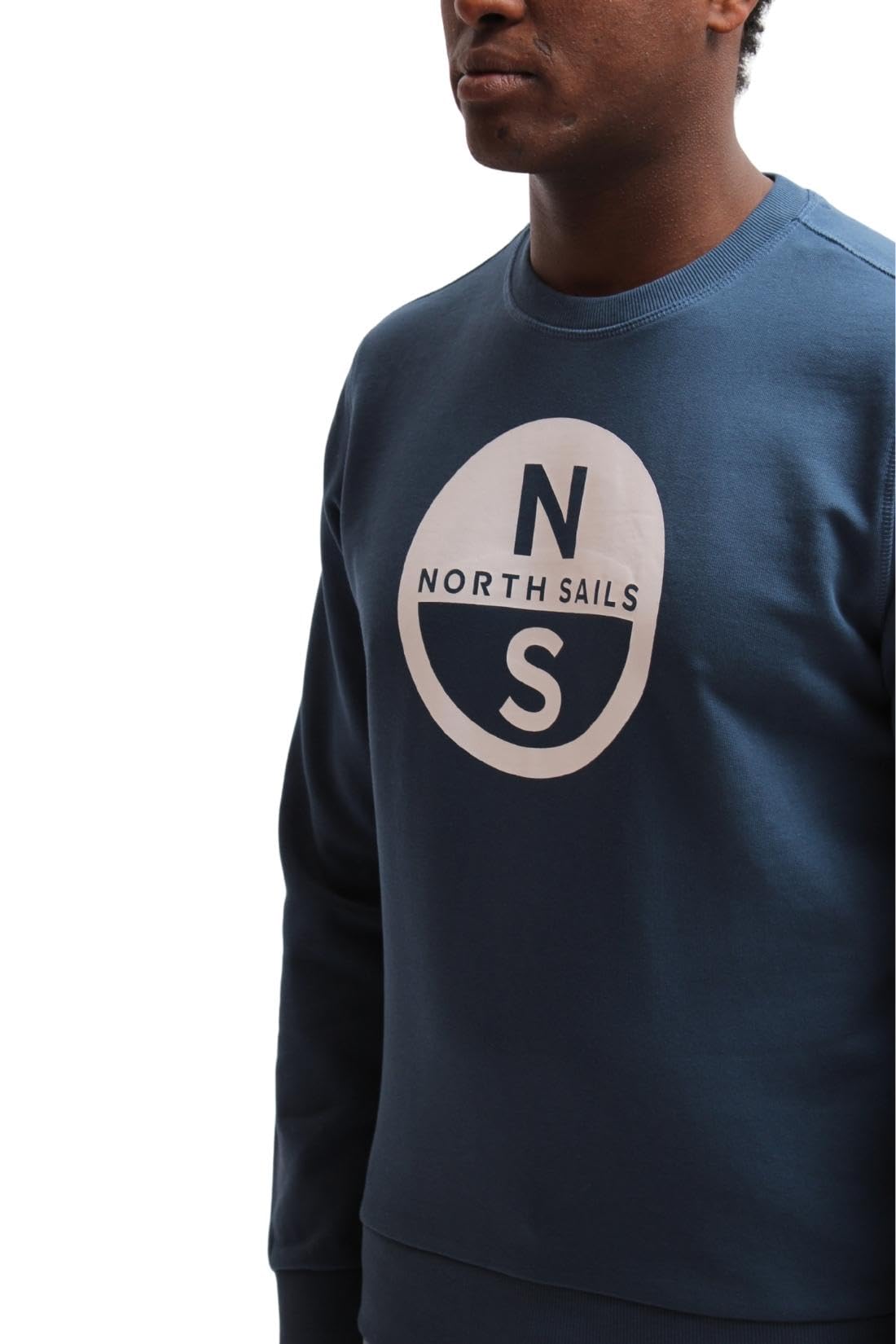 NORTH SAILS Letnia bluza męska z nadrukiem logo graficznym - rozmiar S