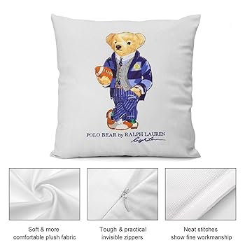 3枚セット POLOベアラルフホーム 枕、クッションカバー Amazon.co.jp: Polo クマちゃん ポロベア アニメ クッション