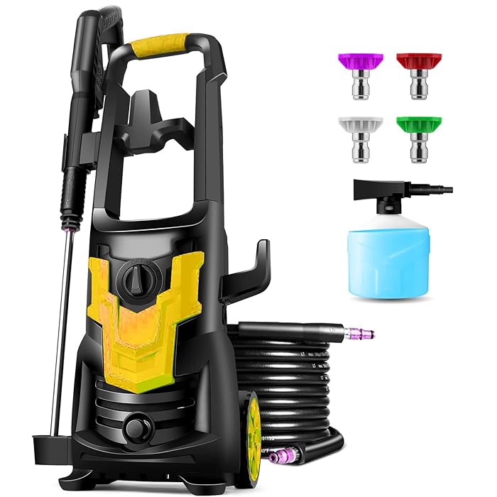 Buy WHOLESUN Pressure Washer, 3000PSI Electric Power Washer, 1900W 2.6