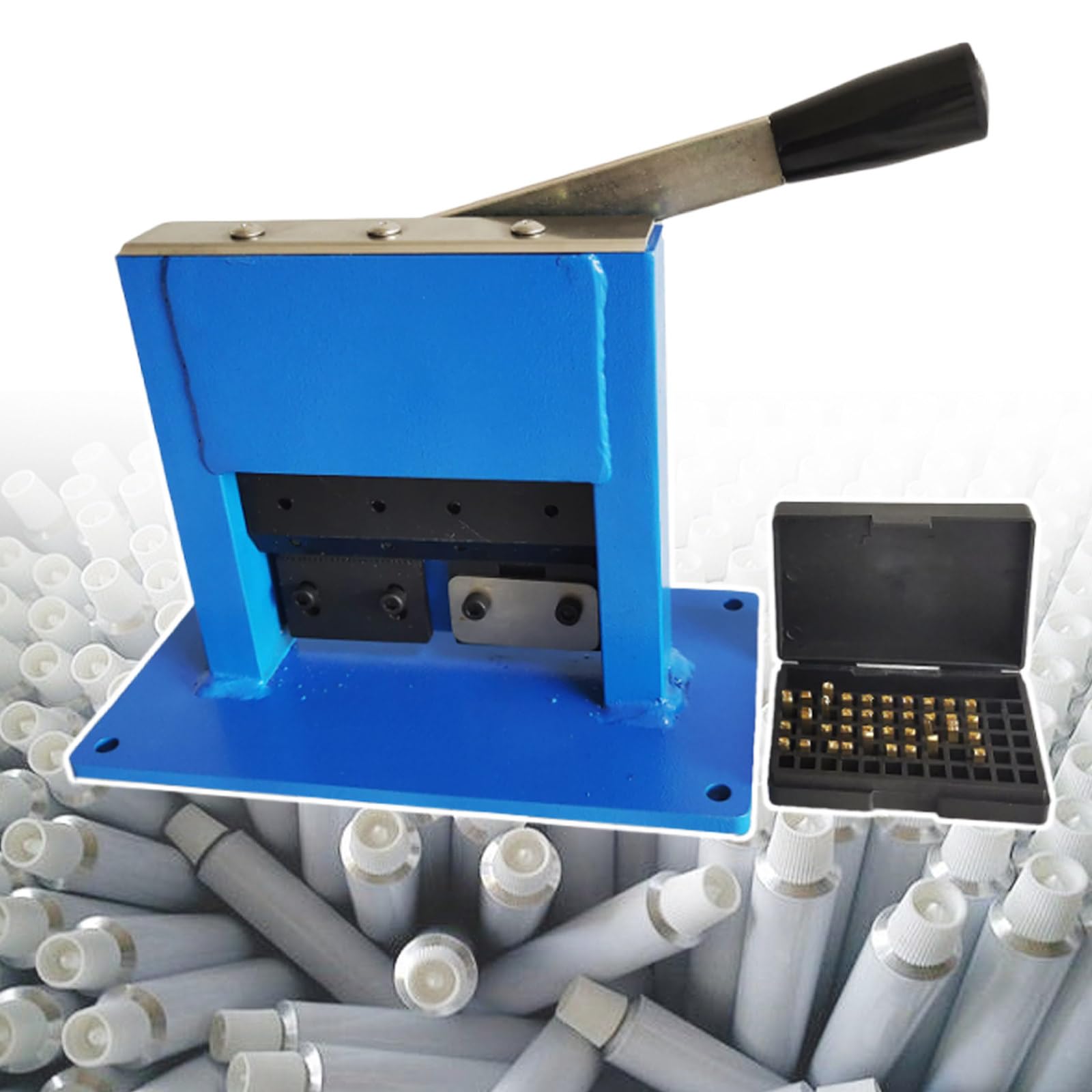 Ointment Pipe Tail Crimper Sealer Maximum Stamping 52Mm 16Mm Alphanumeric Stamping Multiple Folding and Sealing for Aluminum Tube