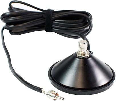 Premium F Style Vintage Black 1-Button Foot Switch