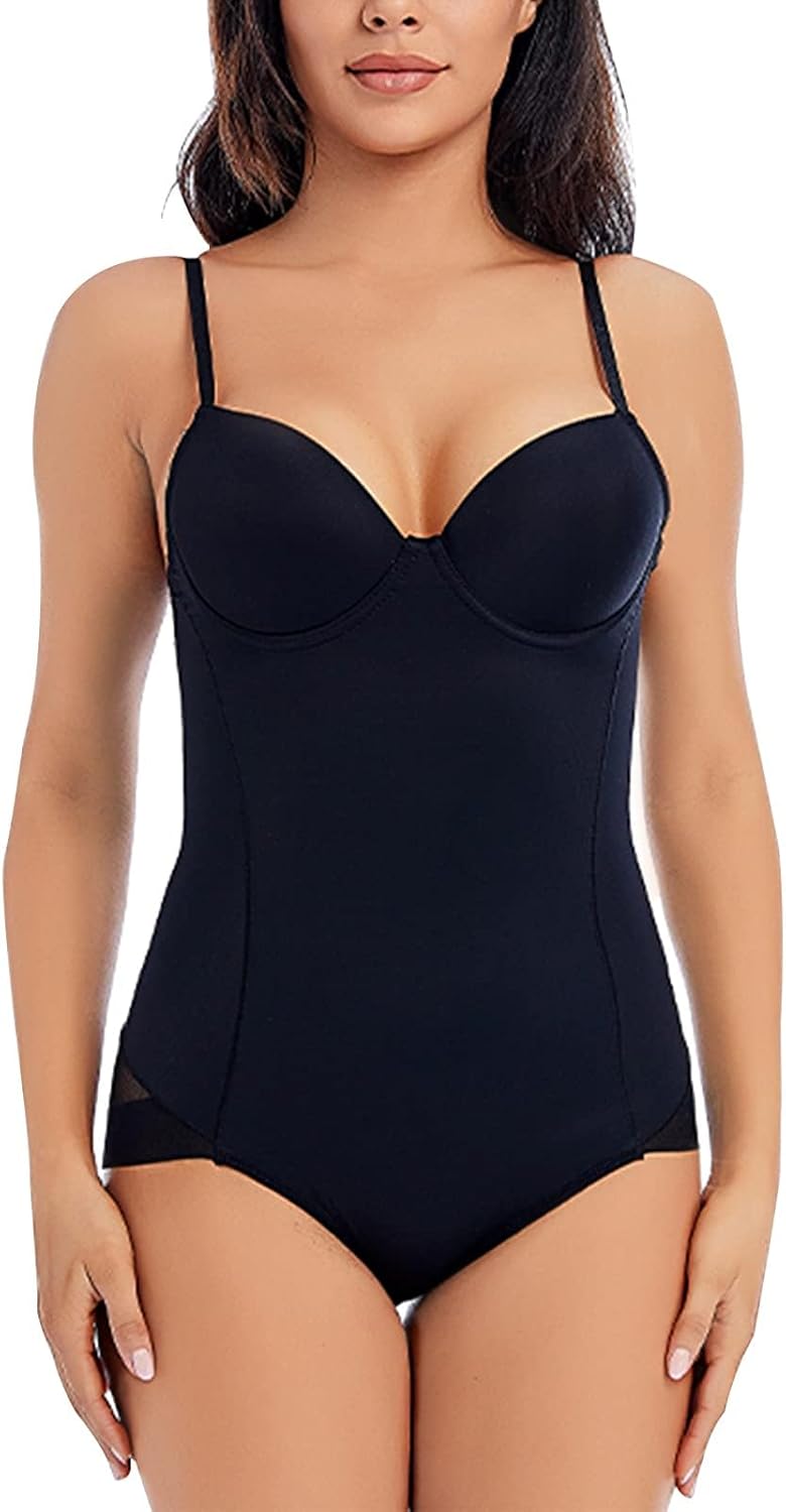 CuteStreet Shapewear for Women Tummy Control Full Body Shaper Elasticity Slimmer Shapewear Seamless Camisole Bodysuits