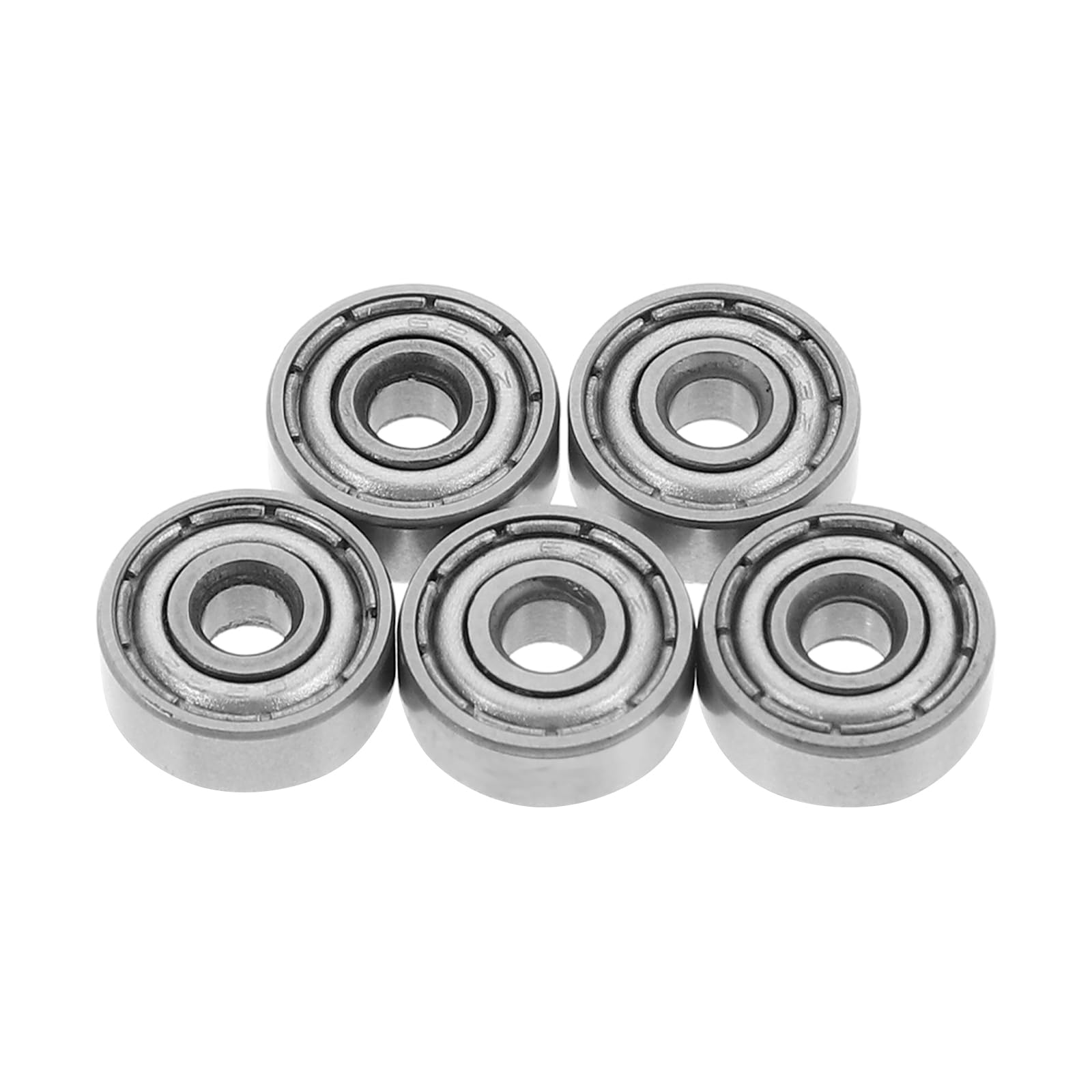 Hemobllo623Z Deep Groove Ball Bearings, ID 3mm 10mm x Width 4mm Miniature Bearings, Double Metal Shielded Ball Bearing Chrome 5pcs
