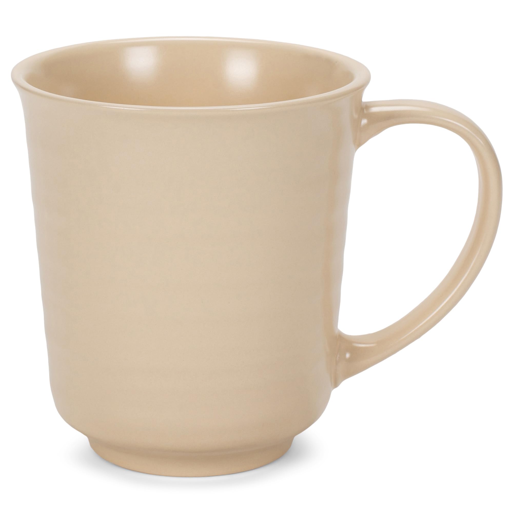 Elanze DesignsMatte Glaze Finish Gentle Ripple Texture Black 17 Ounce Stoneware Coffee Cup Mug