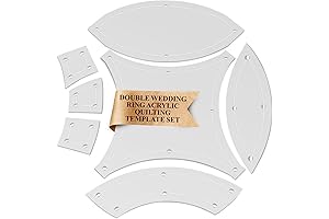 5" Double Wedding Ring Acrylic Quilting Template Set