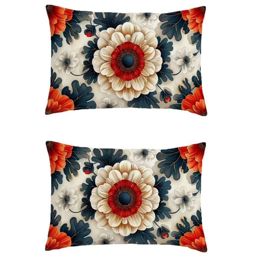 Housse de coussin 70x90cm pour un automne chaleureux au jardin