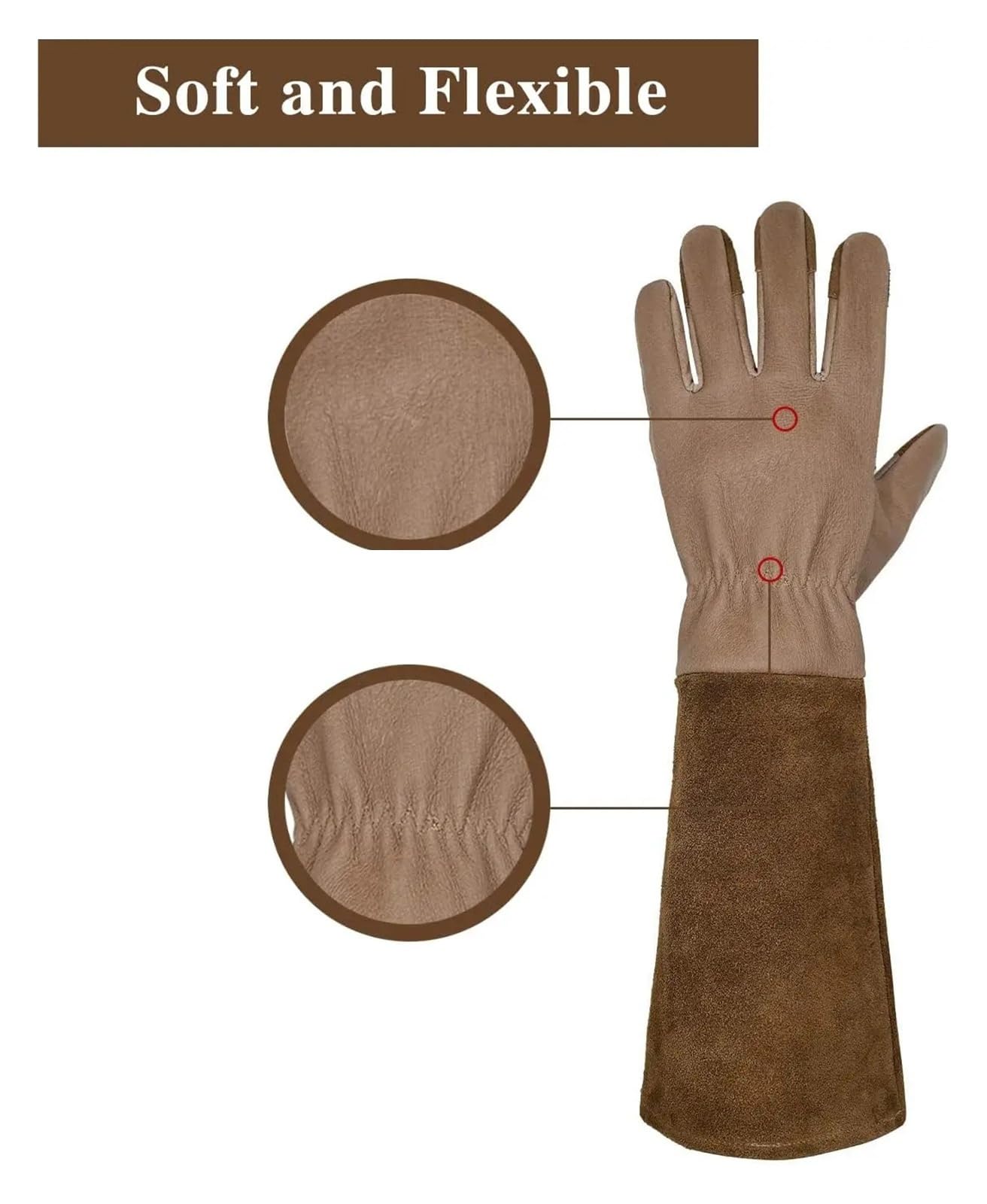 1 paire de gants jardinage longs pour Homme et Femme