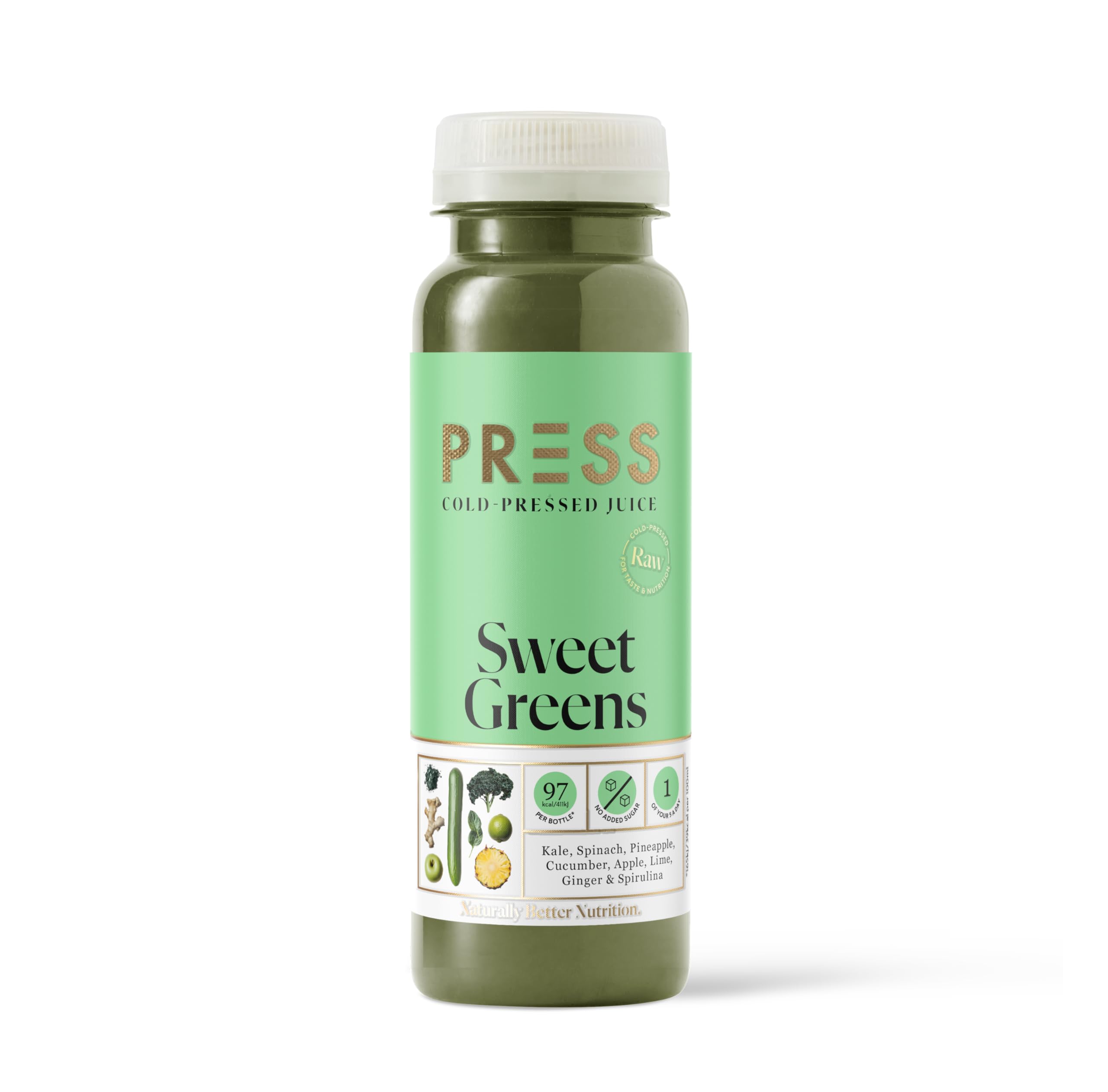 PRESS Healthfoods Sweet Greens Cold-Pressed Juice 250ml