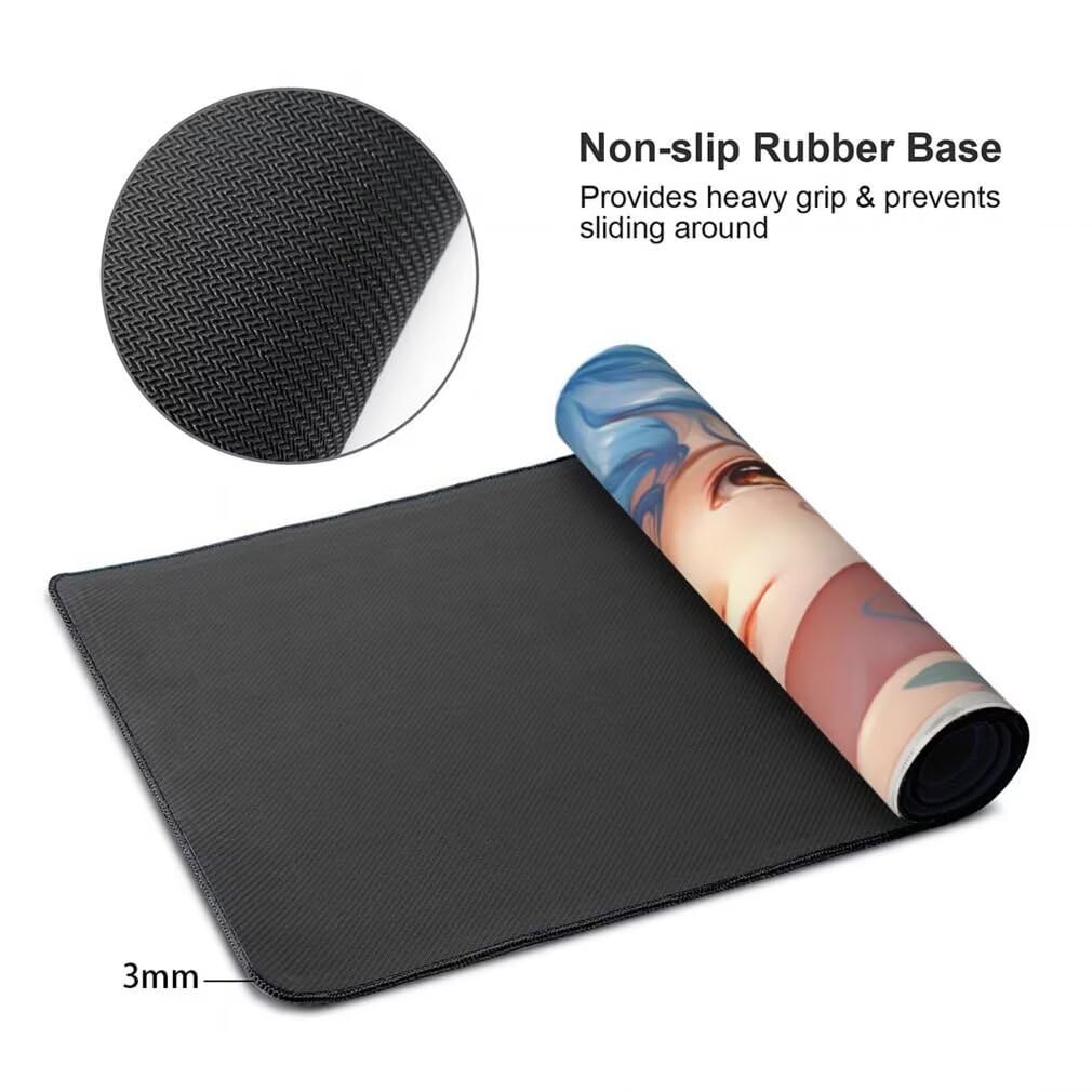 Tappetino Mouse XXL 1000x500mm Principessa Grande Mouse Pad, Tappetino Scrivania con Bordi Cuciti, Grande Mousepad Gaming con Base Antiscivolo per Giocatori, Ufficio e Casa (Floreale) -MP1534