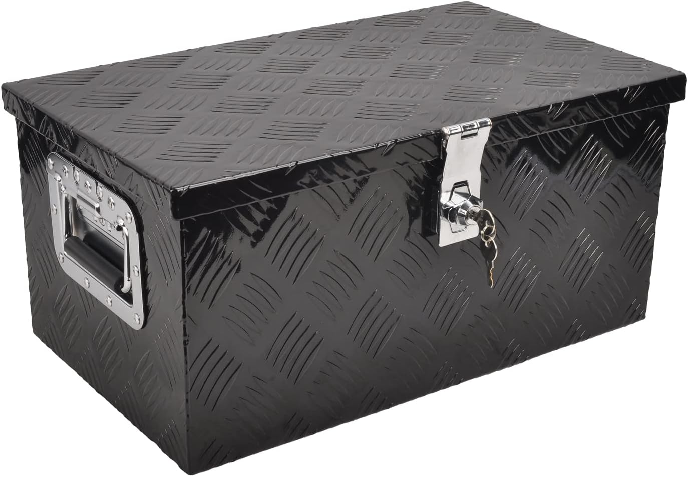 ESRKHOW 20 inch Aluminum Tool Box,Heavy Duty Metal Tool Box