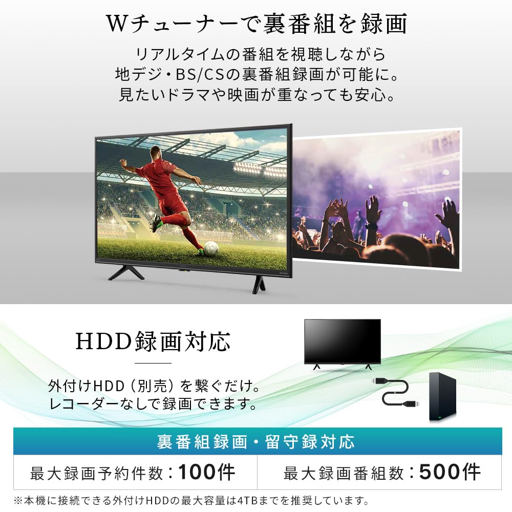 Amazon | アイリスオーヤマ 2K スマート液晶テレビ 40V型 40FEA20 
