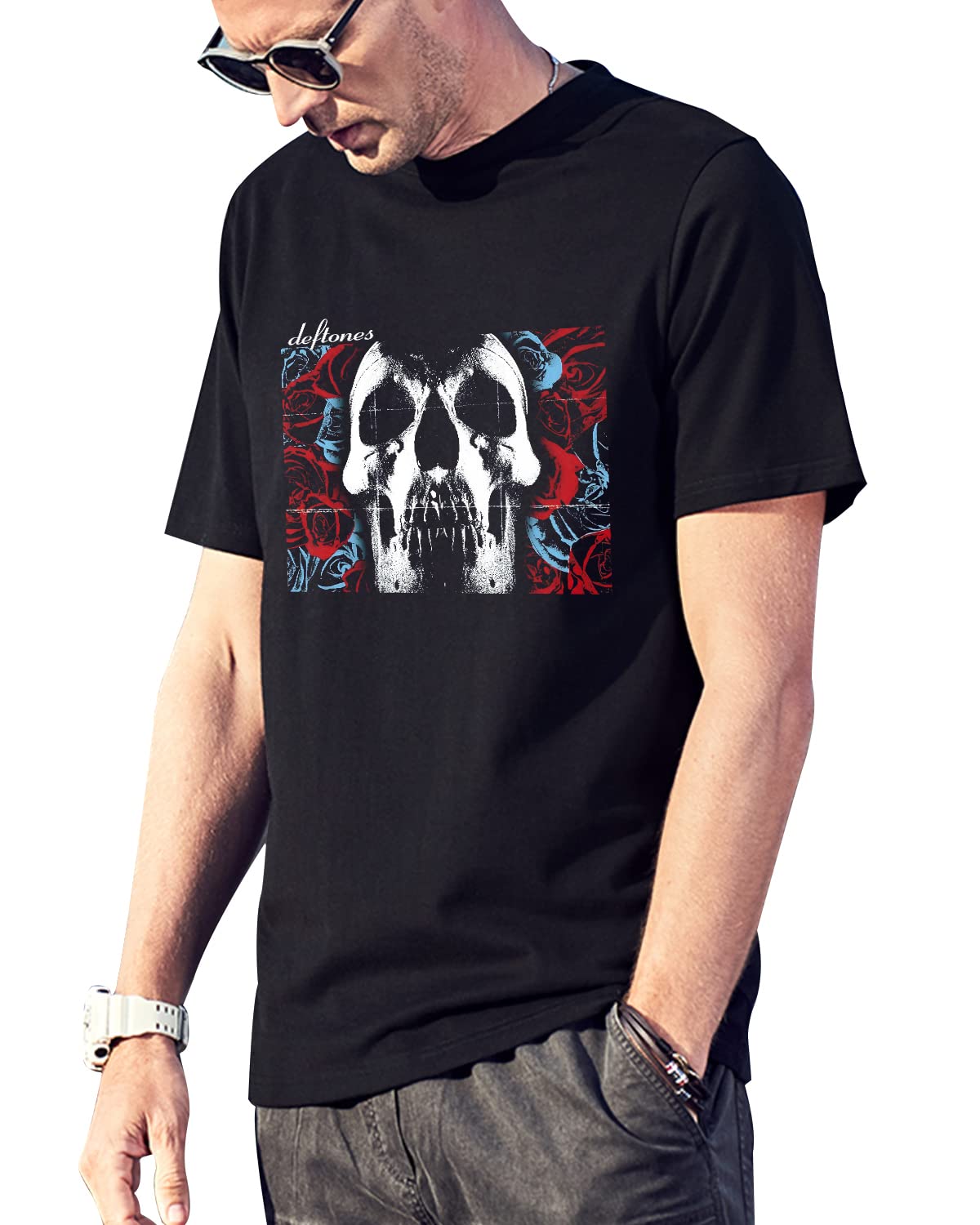 anslsnotyClassic Rap Metal Vintage Cotton Short-Sleeve Crew-Neck T Shirt 1989s for Men Tee T-Shirt Black