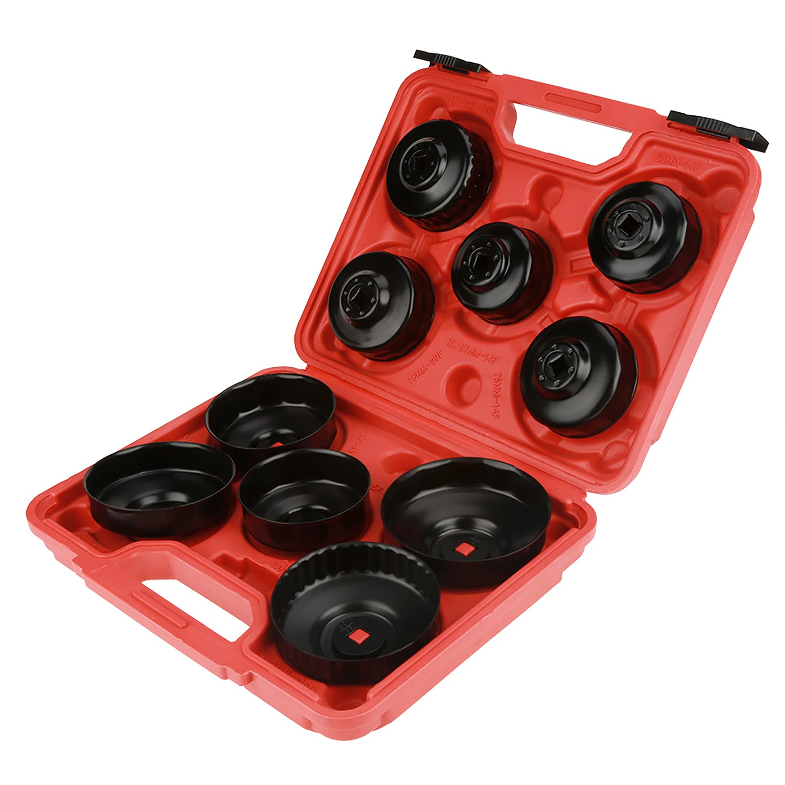 Set di Rimozione Filtro Olio, Set di Chiavi per Filtro Olio 11 Pezzi Set di Chiavi per Tappo Filtro Olio Universale Set di Chiavi a Bussola per Chiavi a Bussola Chiave