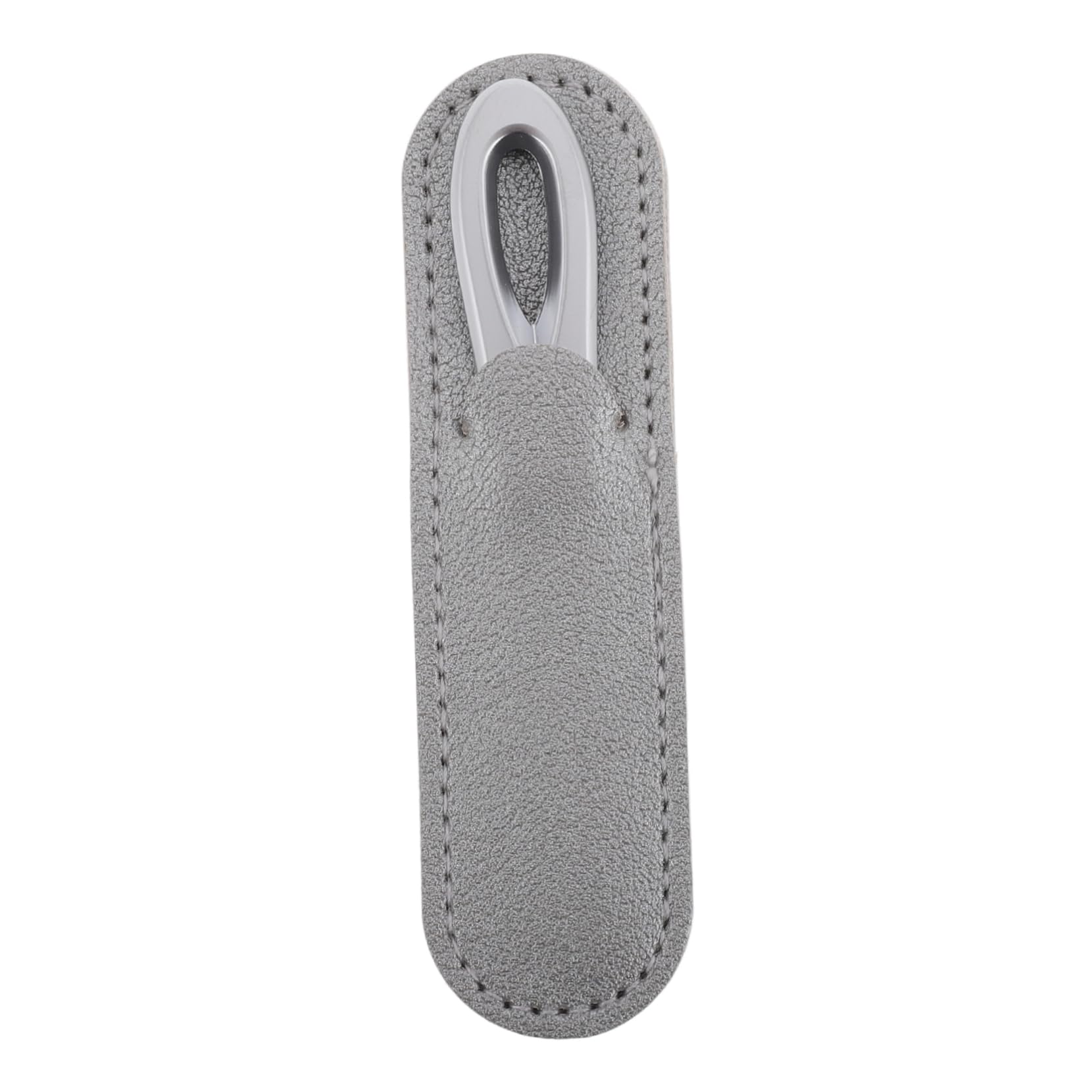 SOESFOUFU 1 Set Double Sided Nail Shaper Durable Zinc Aluminium Nail File with Slip Handle PU Case for Efficient Manicure Smooth Finish