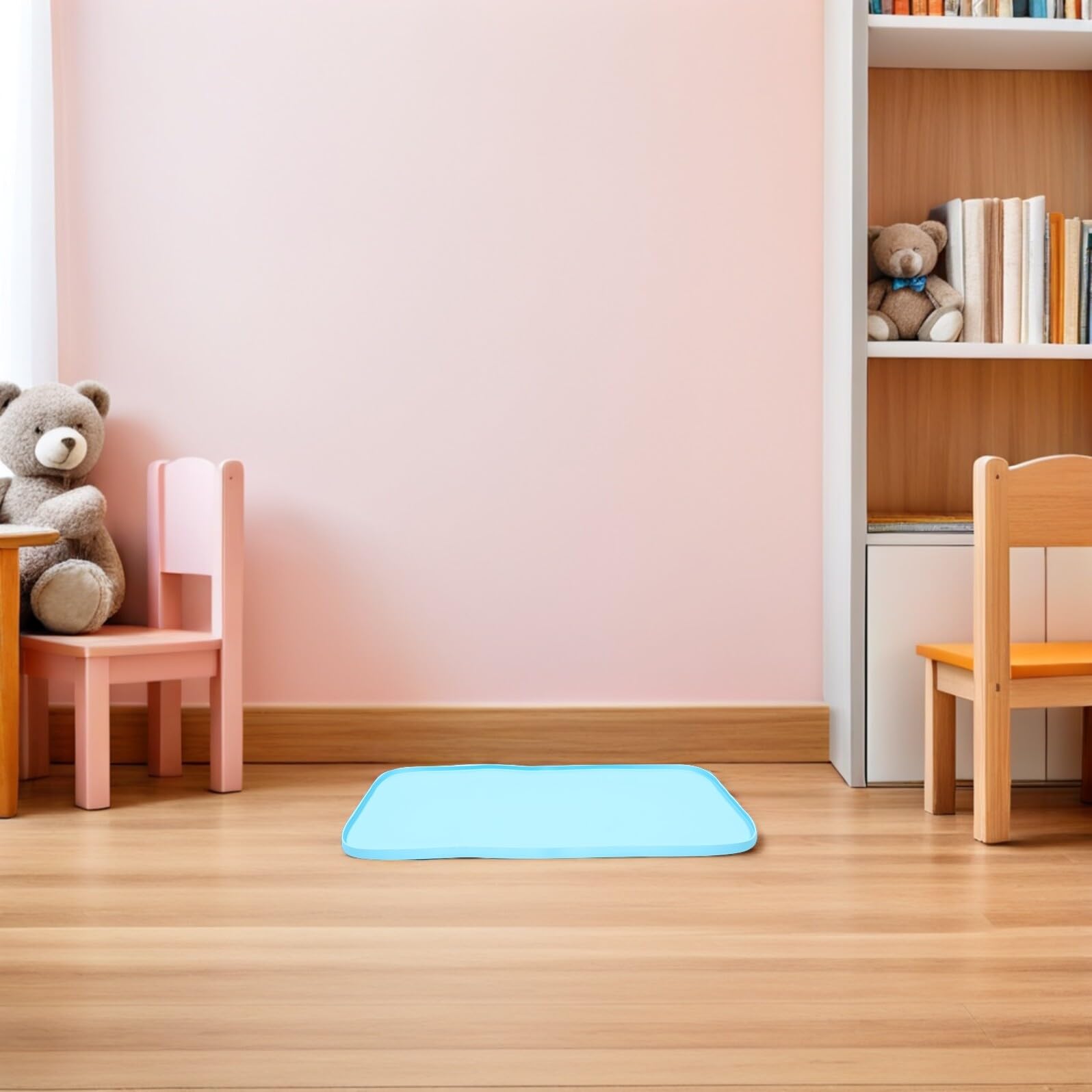 MAGICLULU Einfarbige Silikonmatte für Kinder, Wiederverwendbar, 1 Stück