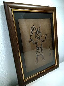 模写　ペン画　山下清　題目　【　蜂　図　】手描き作品　額装品 模写 ペン画 山下清 題目 【 蜂 図 】手描き作品 額装品 - メルカリ