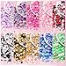 80g Flatback Pearls and Rhinestones for Bedazzling, Pink White Mixed Size 3-10mm Resin Rhinestones and Half Pearls for Crafting, Nail Art and Grad Cap Decoration with Tweezers and Pickup Pencil