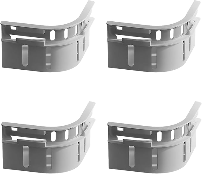 Veroral Bed Sheet Holder Lock Strips, Secure, Reusable &amp; Easy-to-Use Bed Sheet Fasteners, Eliminate Slipping and Wrinkles Fit All Mattress Sizes (4 Pack - Grey)