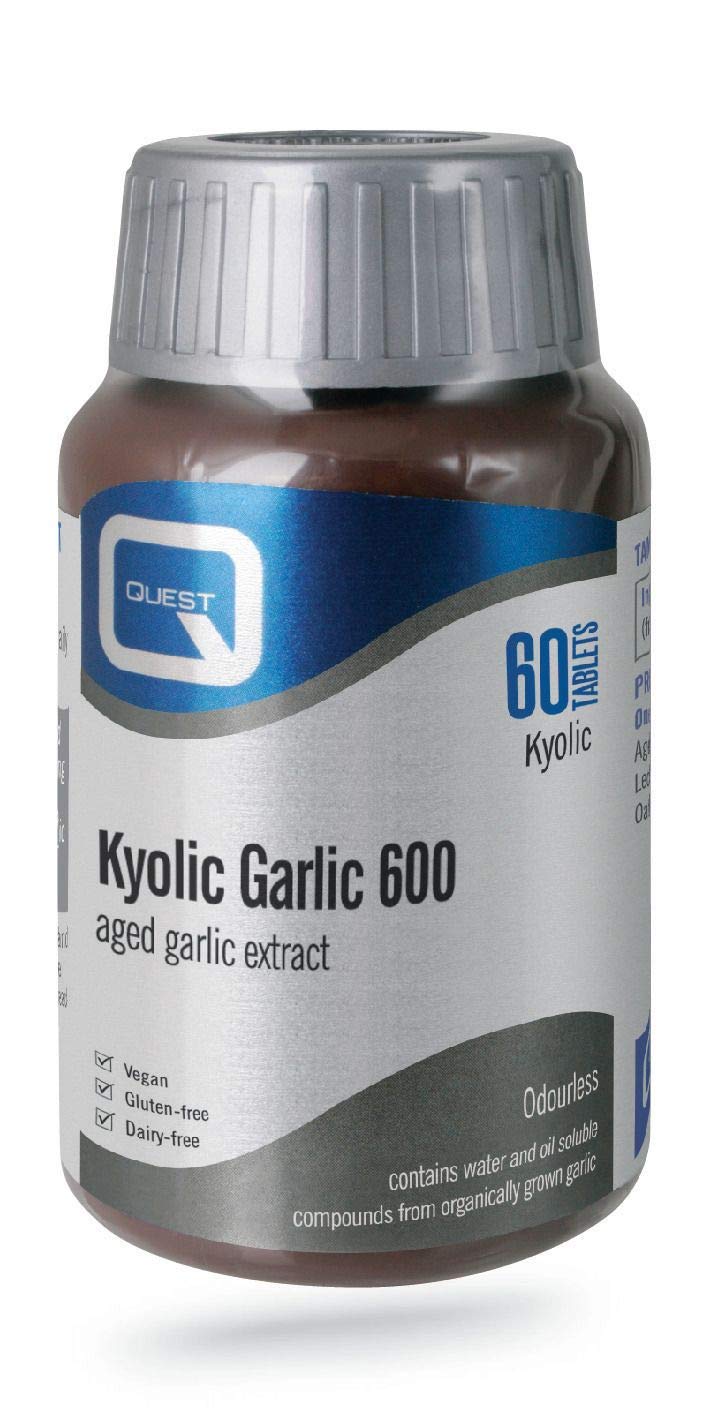 QuestOrganic 600mg Kyolic Garlic - Pack of 60 Tablets