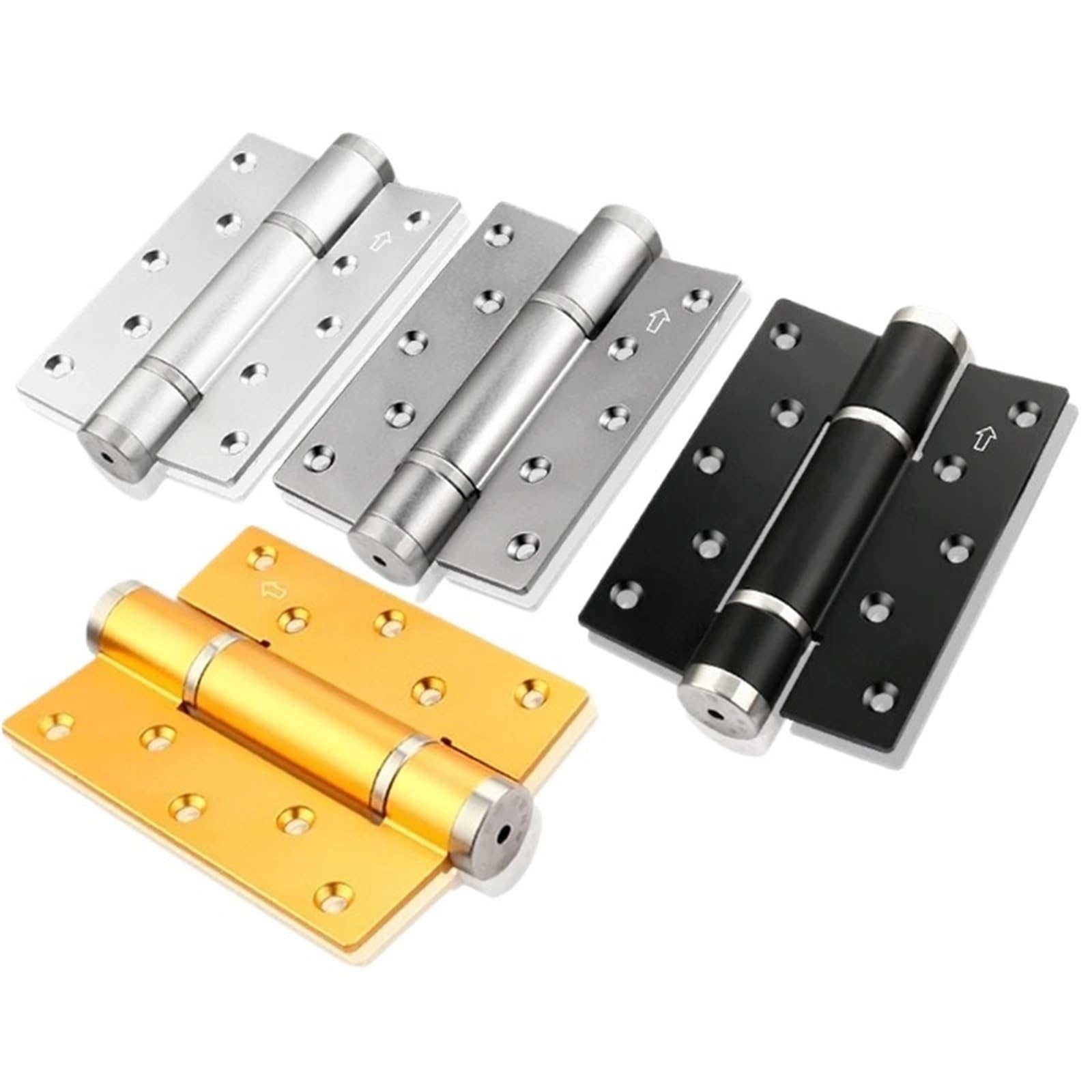 Kdhcvkz Hydraulic 5Inch Gray 1Pcs Aluminum Alloy Flat Door Hinge Spring Hidden Hinges(Hydraulic 5Inch Gray)