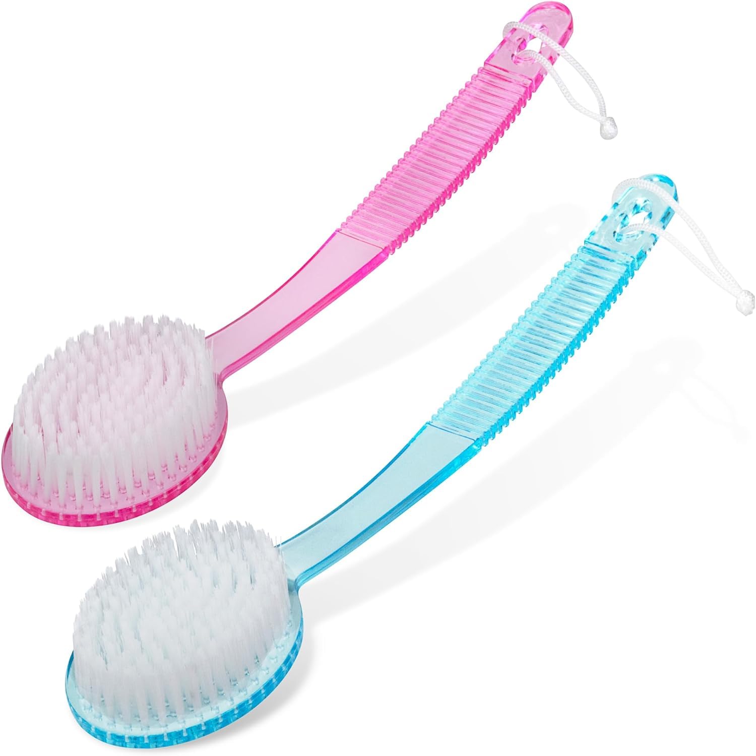 KYNA Double Sided Bath Brush With Long Handle Gentle Body Scrubber Back Cleaning Bathing Accessories For Boys And Girls Multicolor Pack Of 1-picture-39