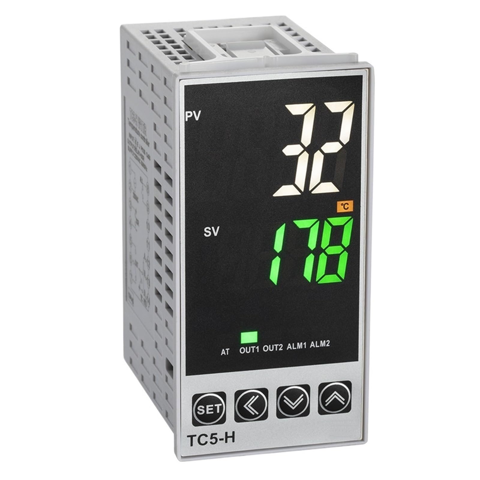 VXAXPOHZA 48x96mm TC5-H Input Fahrenheit Celsius Digital PID Temperature Controller Output SSR or Relay 4-20mA Replace TCN4H-24R(Output 4-20mA 1alarm) VXAXPOHZA