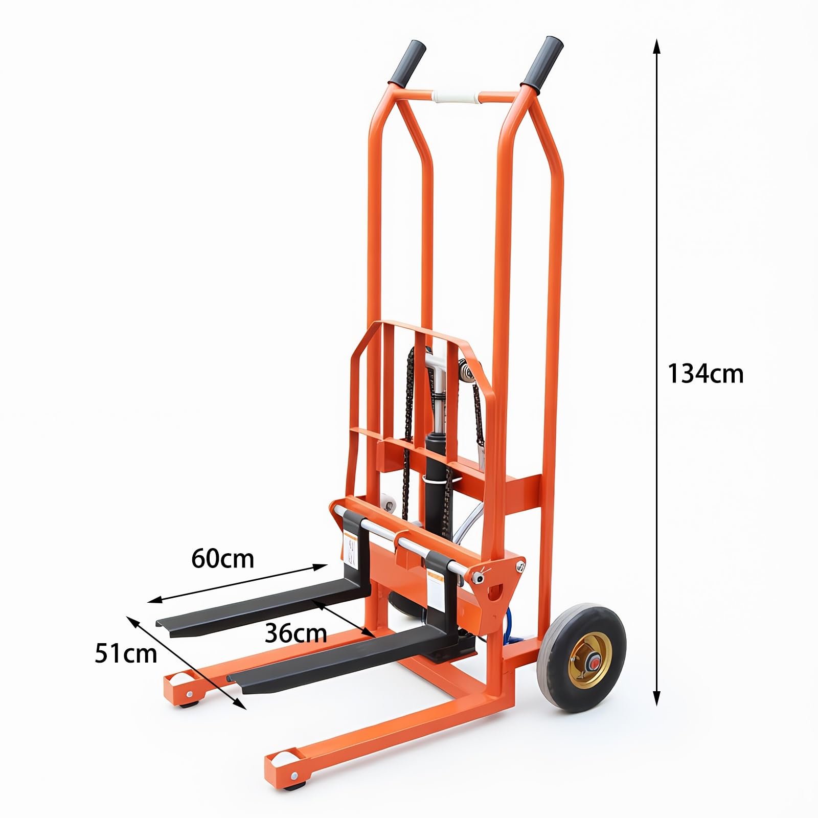 Transpallet Carrello elevatore idraulico for pallet con impilatore manuale da 260 kg for caricamento in magazzino