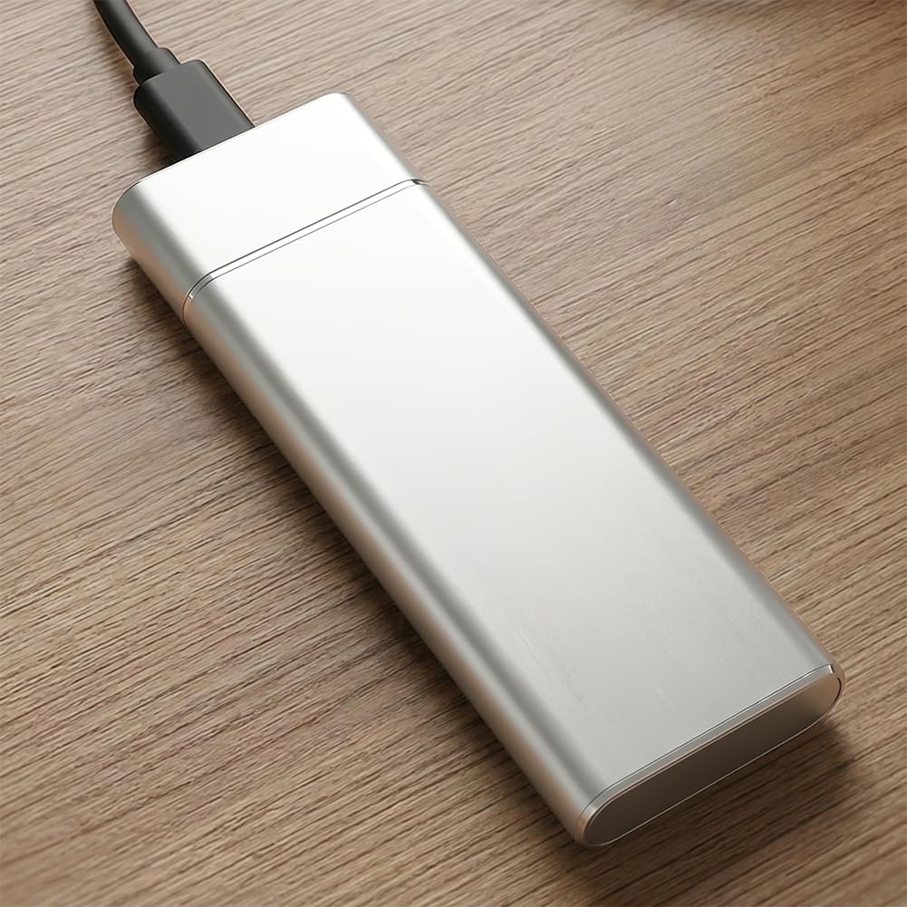 64GB Portable Memory Expander, USB 3.1 SSD, Mobile Phone Intelligent Backup Disk, Universal Android Phone & Computer Dual Use Mobile Extender, Ultra Slim External Storage,(Silver)