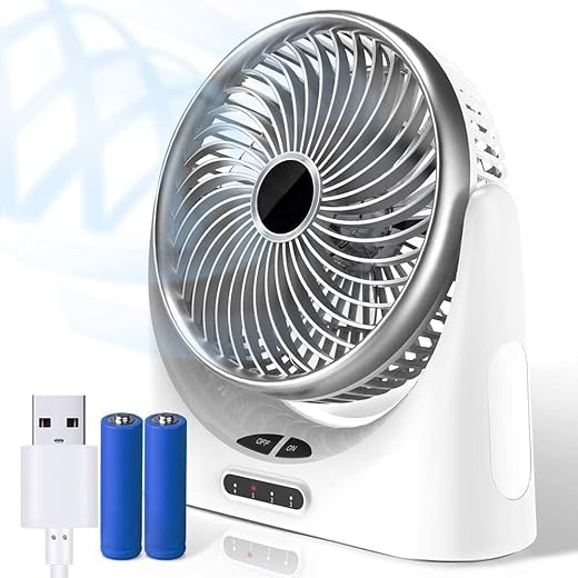 Rylan Table Fan High Speed Desk Fan Table Fan Rechargeable w