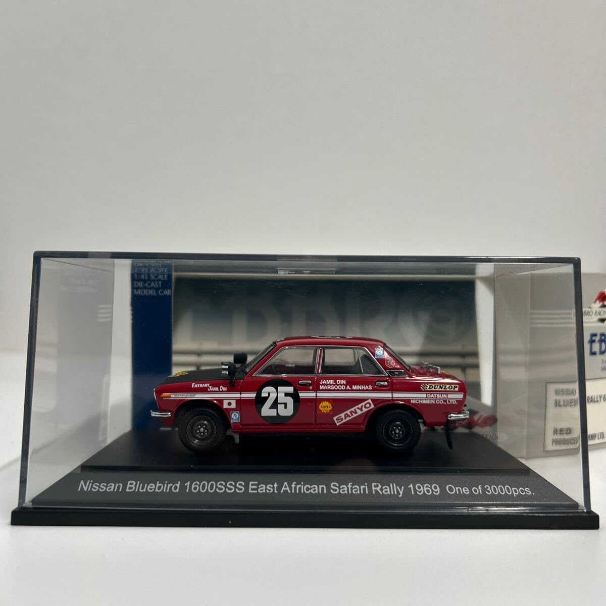 エブロ　日産　ブルーバード 1600SSS ラリー　1969年式　1/43 Amazon | ＜ 絶版 ＞ EBBRO エブロ 1/43 NISSAN BLUEBIRD