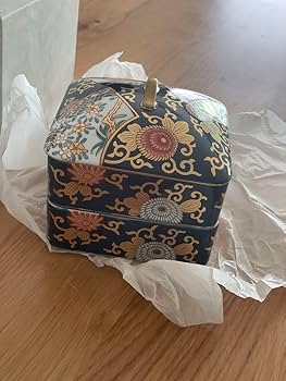 Amazon.co.jp: 其泉窯 有田焼 琳派古伊万里 二段重| 重箱 和食器