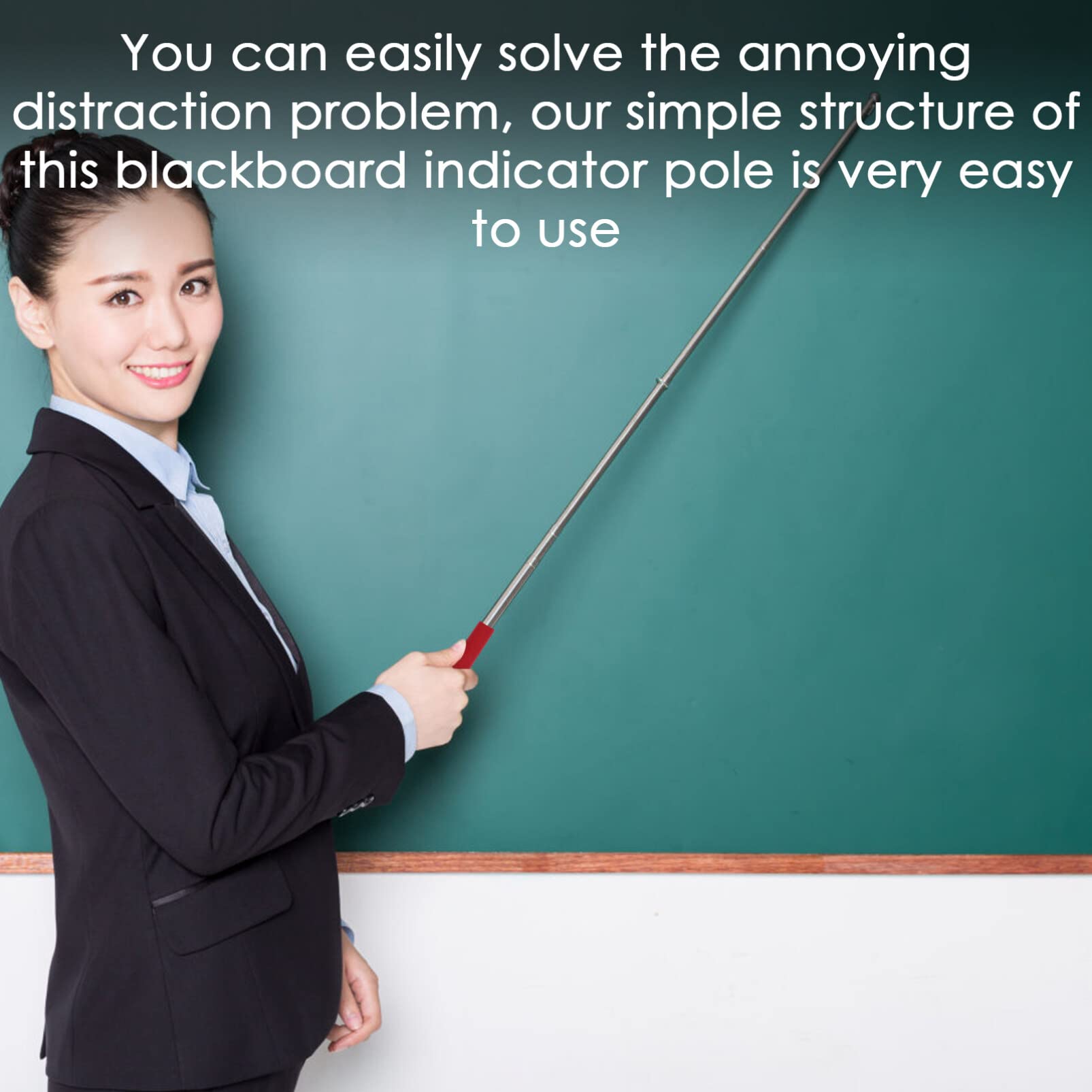 OUNONA Teacher Pointer Stick Adjustable Length Classroom Pointer For Teachers Multifunctional Hand Pointer For Teaching And Business Presentations