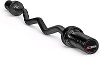 Vista 10 de CAP Barbell 47-Inch Olympic EZ Curl Bar for 2-Inch Weight Plates Multiple Options