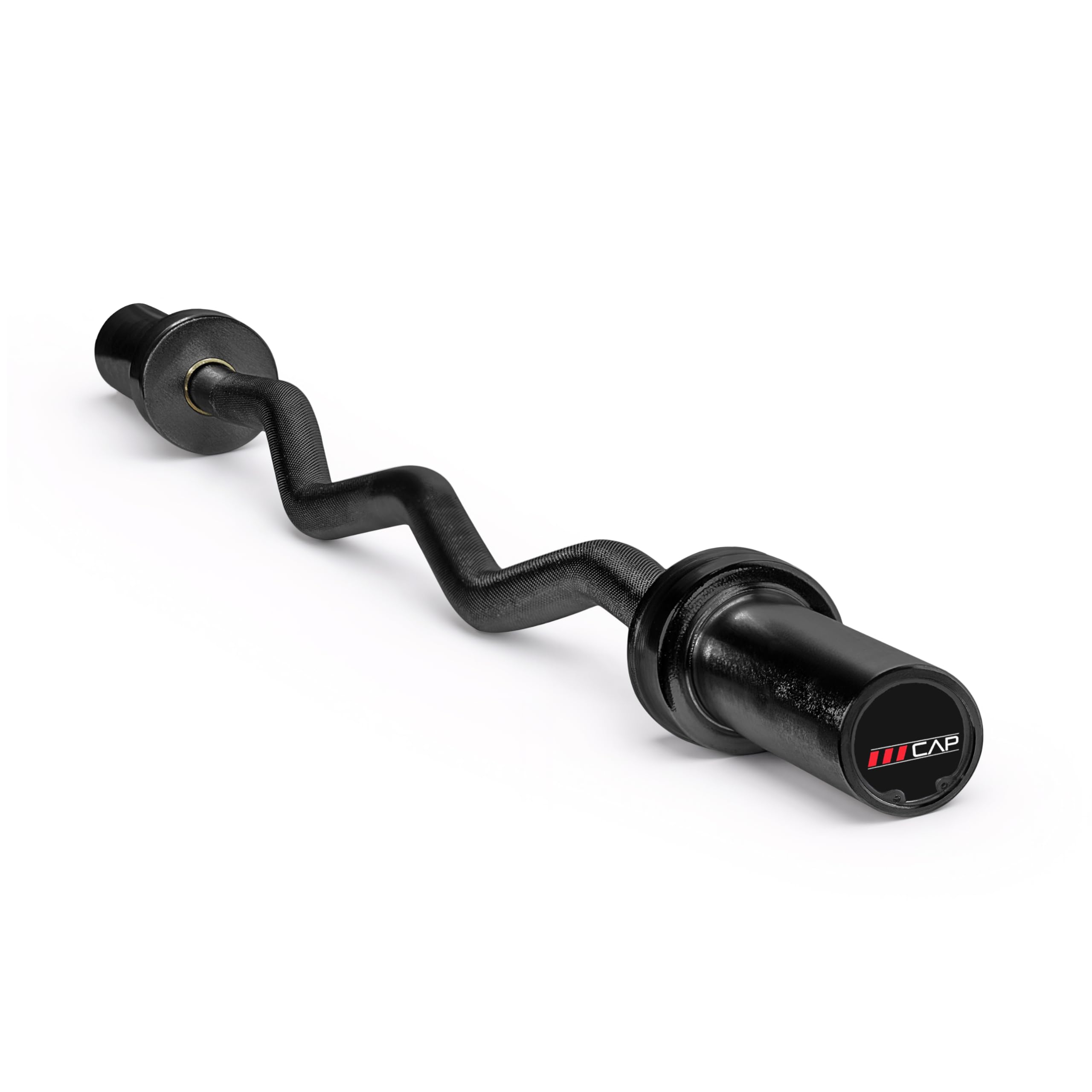 CAP 47" Olympic EZ Curl Bar | Heavy Duty Solid Steel, 200 lb Capacity