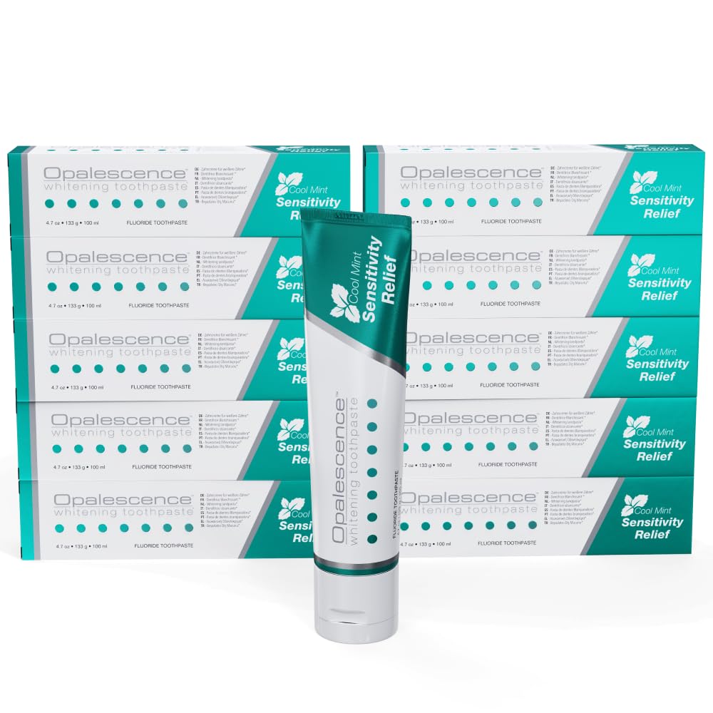 Dentifrice éclaircissant Opalescence Parfum Sensitivity Relief 100 ml (12 tubes)