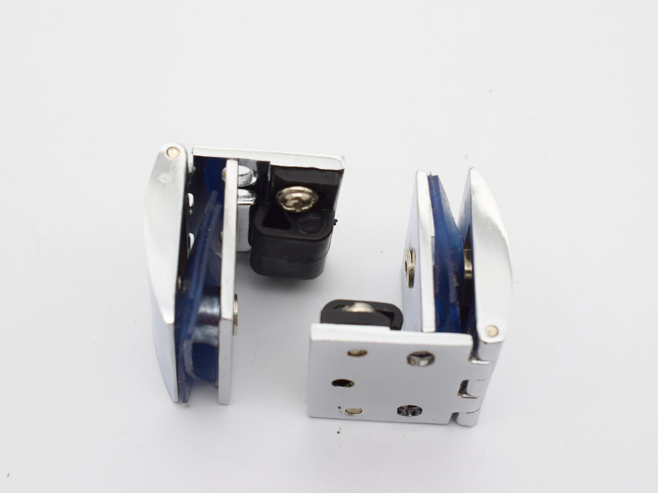 Heavy Duty Glass Hinges - RAB Chrome Finish -1