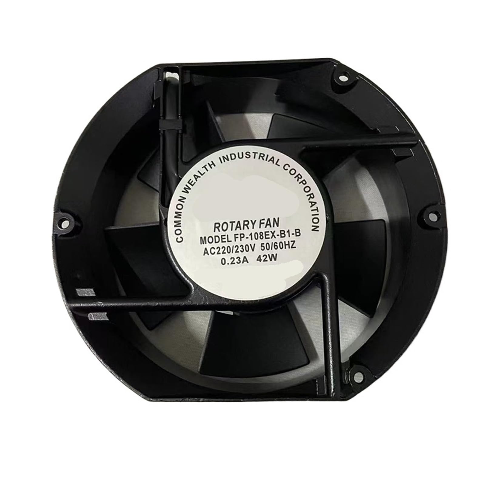 Anertquih One Color Fp-108Ex-B1-B Ac220/230V 0.23A 42W Cooling Fan