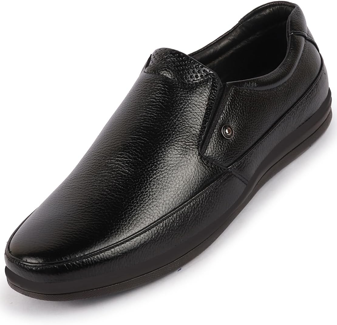 FAUSTO Men’s Formal Lace‑Up Shoes for Office Wear | Comfortable Daily Work & Business Meeting Shoes | Professional Formal Footwear for Long Working Hours