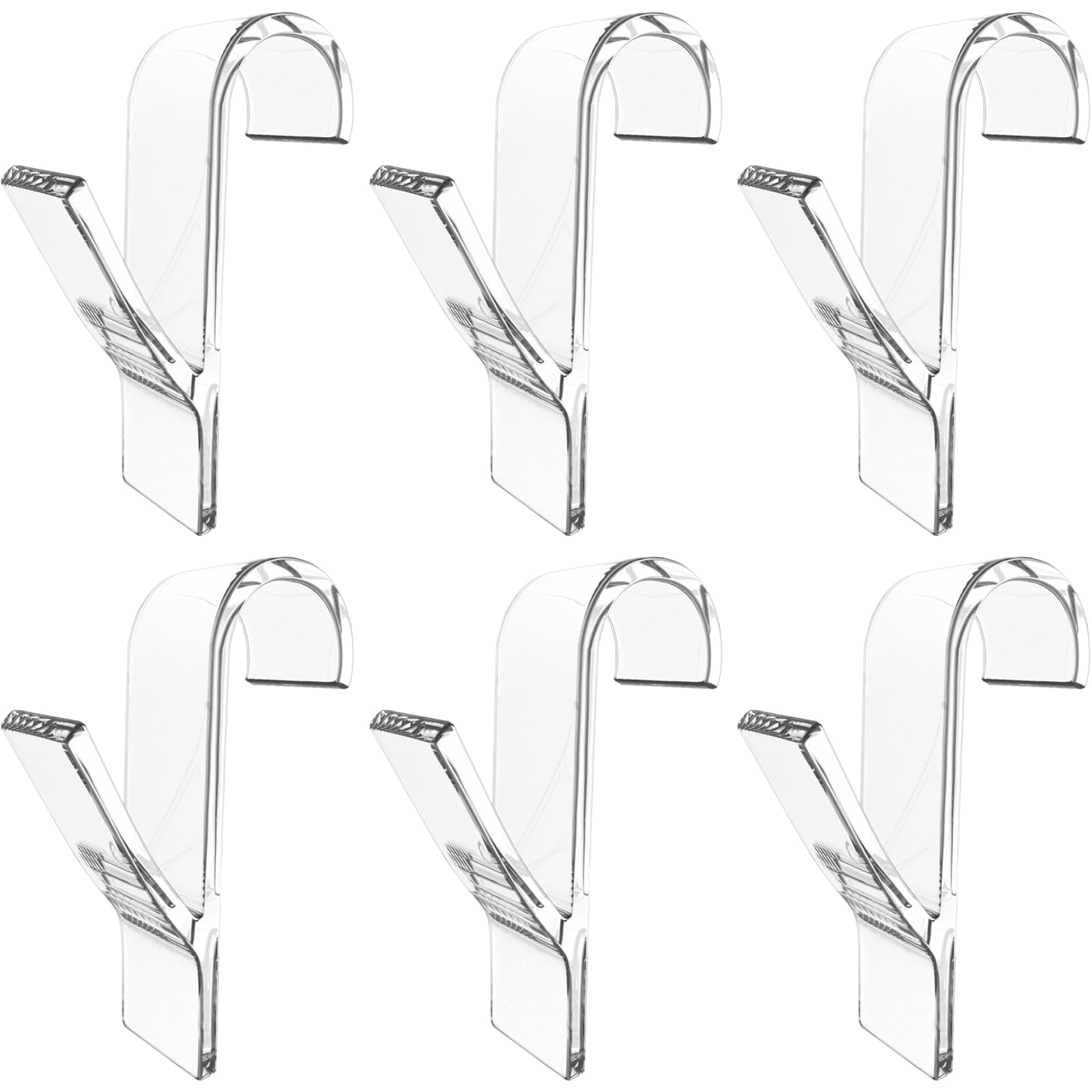 LICQIC 6 Pcs Towel Radiator Brackets Hooks, Bathroom Heated Towel Rail Hooks for All Standard Radiators, Clear โ image 1