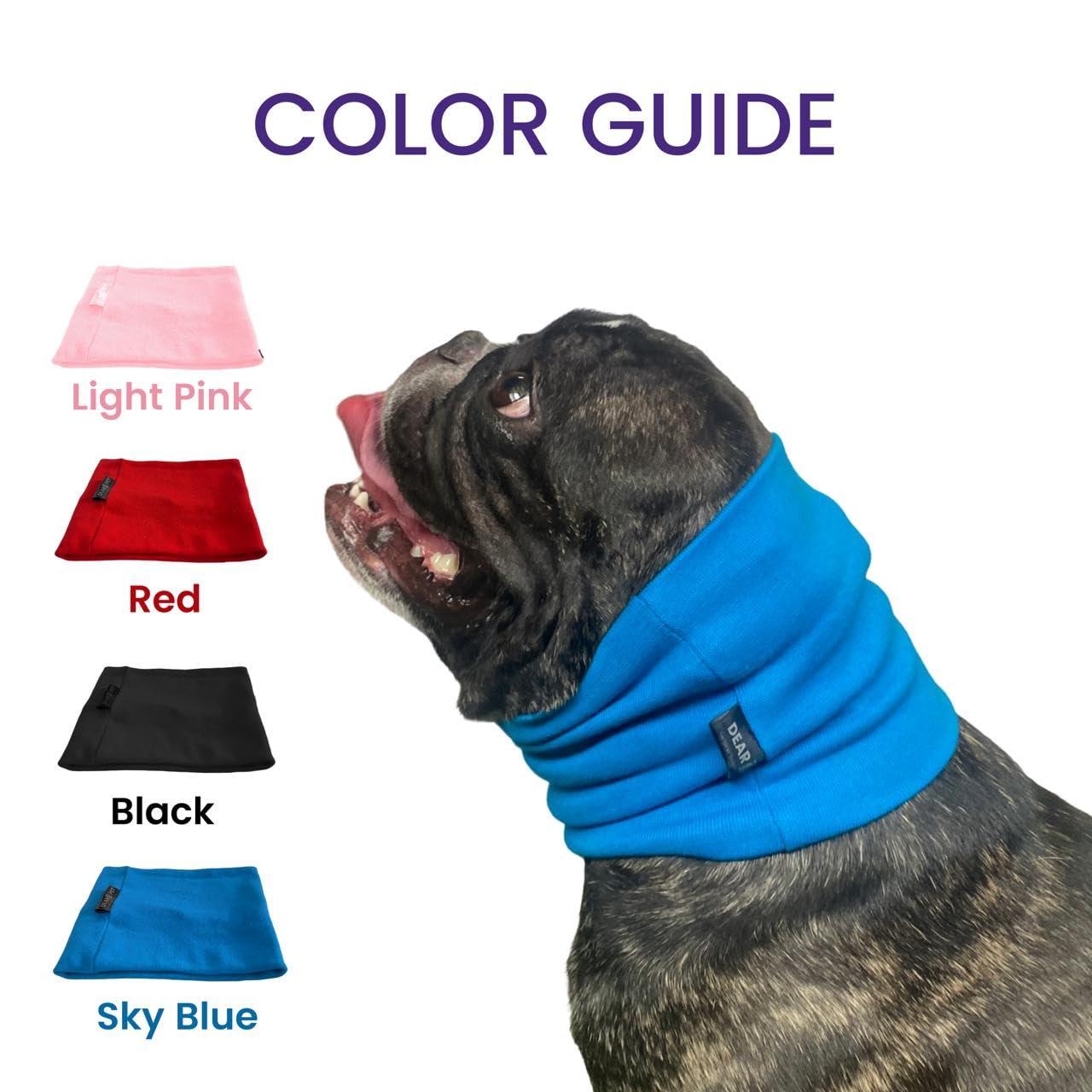 DearPet Anti-Stress Dog Ear Muffs 2.0 – Ultimate Diwali Fireworks Protection, Thunderproof, and Grooming Comfort (L, Royal Blue) 1
